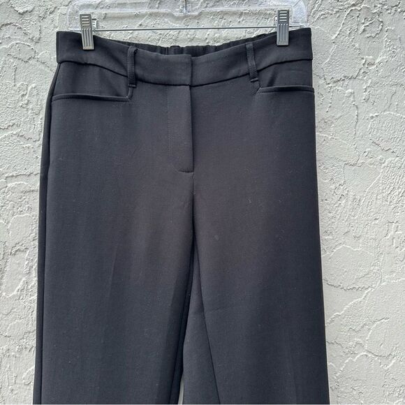 J JILL Pants Women 6 Straight Leg Office Work Black Minimalist - Picture 3 of 11